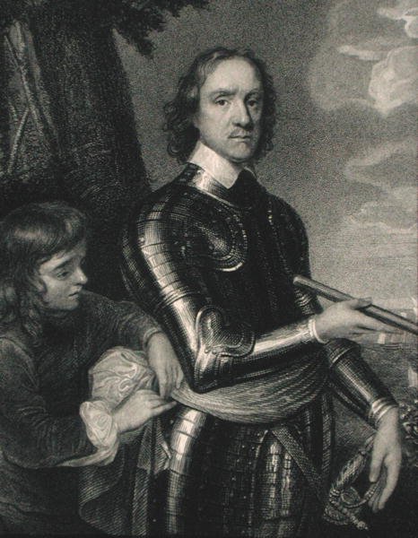 Oliver Cromwell (1599-1658) z „Galerii Portretów”, wydana w 1833 r. (rycina) autorstwa English School