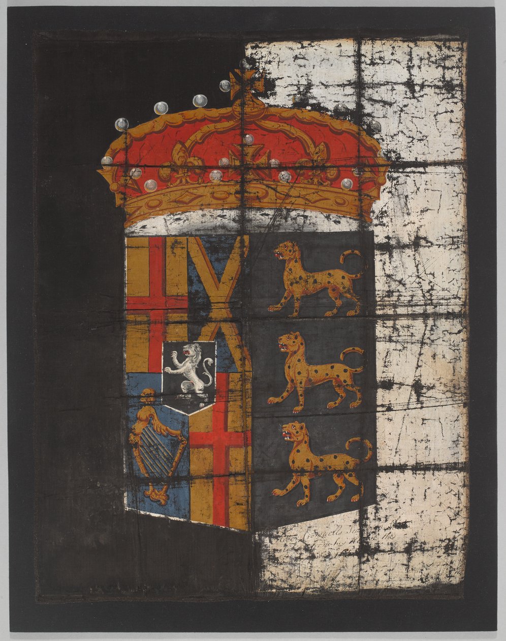 Sztandar pogrzebowy Olivera Cromwella, c.1658 (baner) autorstwa English School