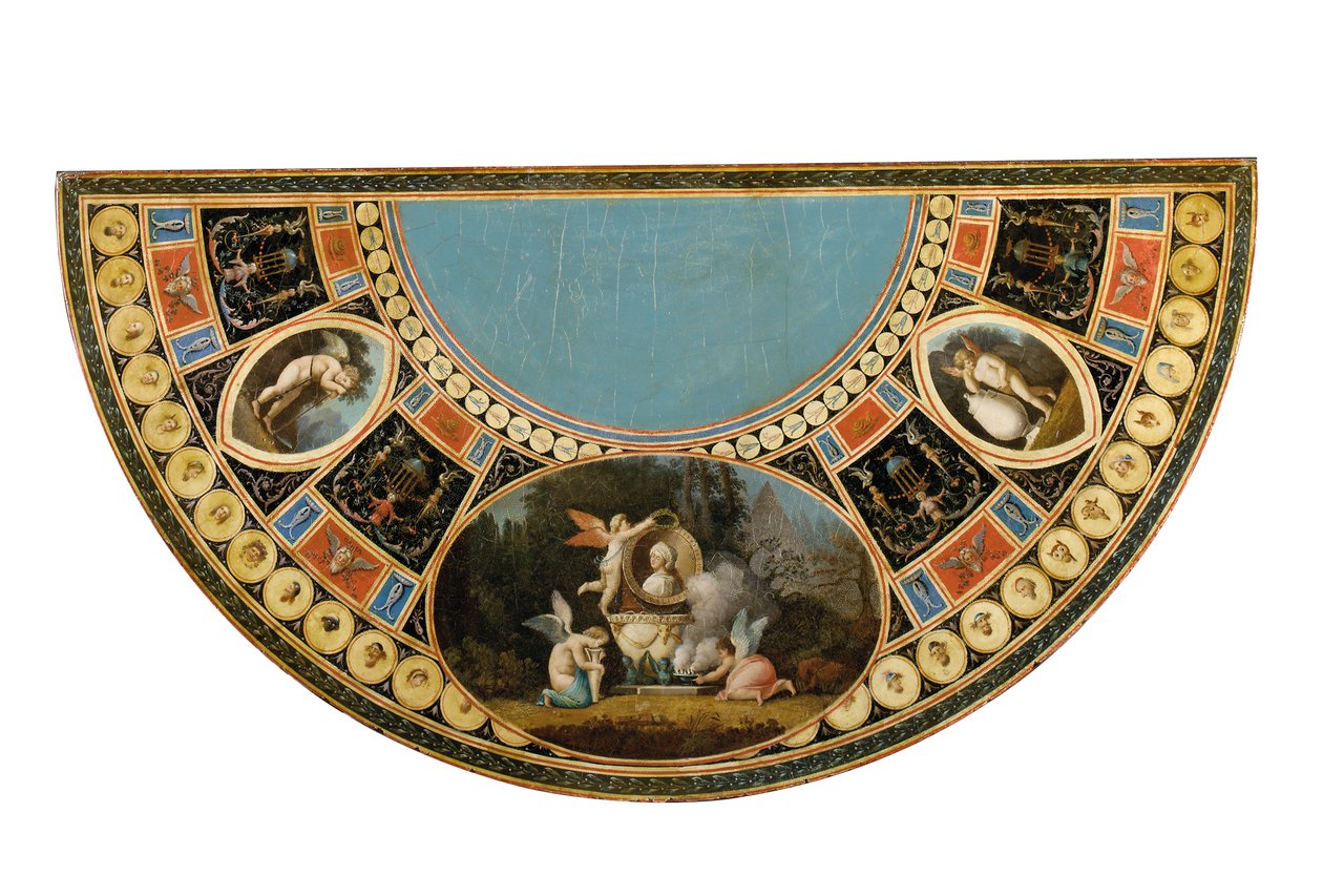 Jeden z pary stolików do herbaty Jerzego III, prawdopodobnie irlandzki, ok. 1780 (czarno-złote drewno japońskie i polichromowane) (patrz także 3056799-803) autorstwa English School
