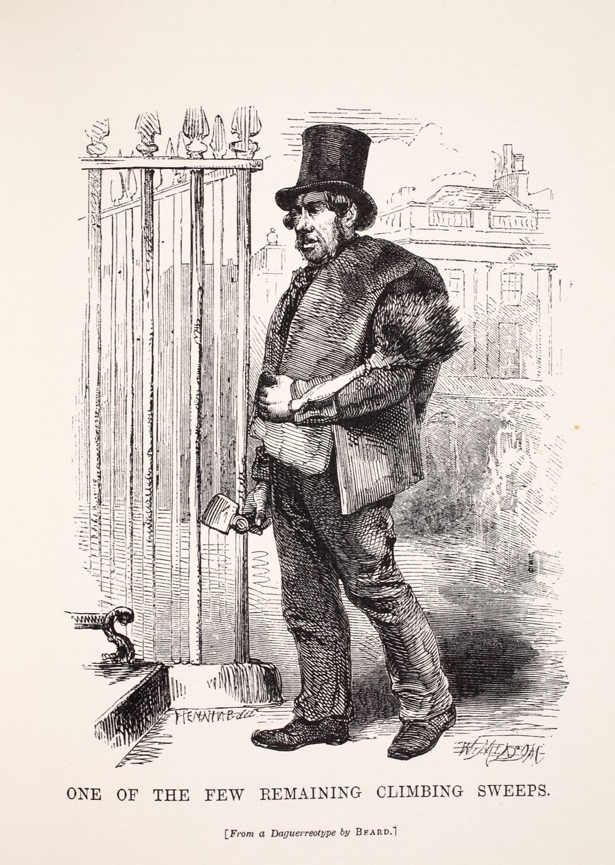 Jeden z nielicznych pozostałych kominiarzy, z dagerotypu Richarda Bearda, ilustracja z London Labor i London Poor Henry