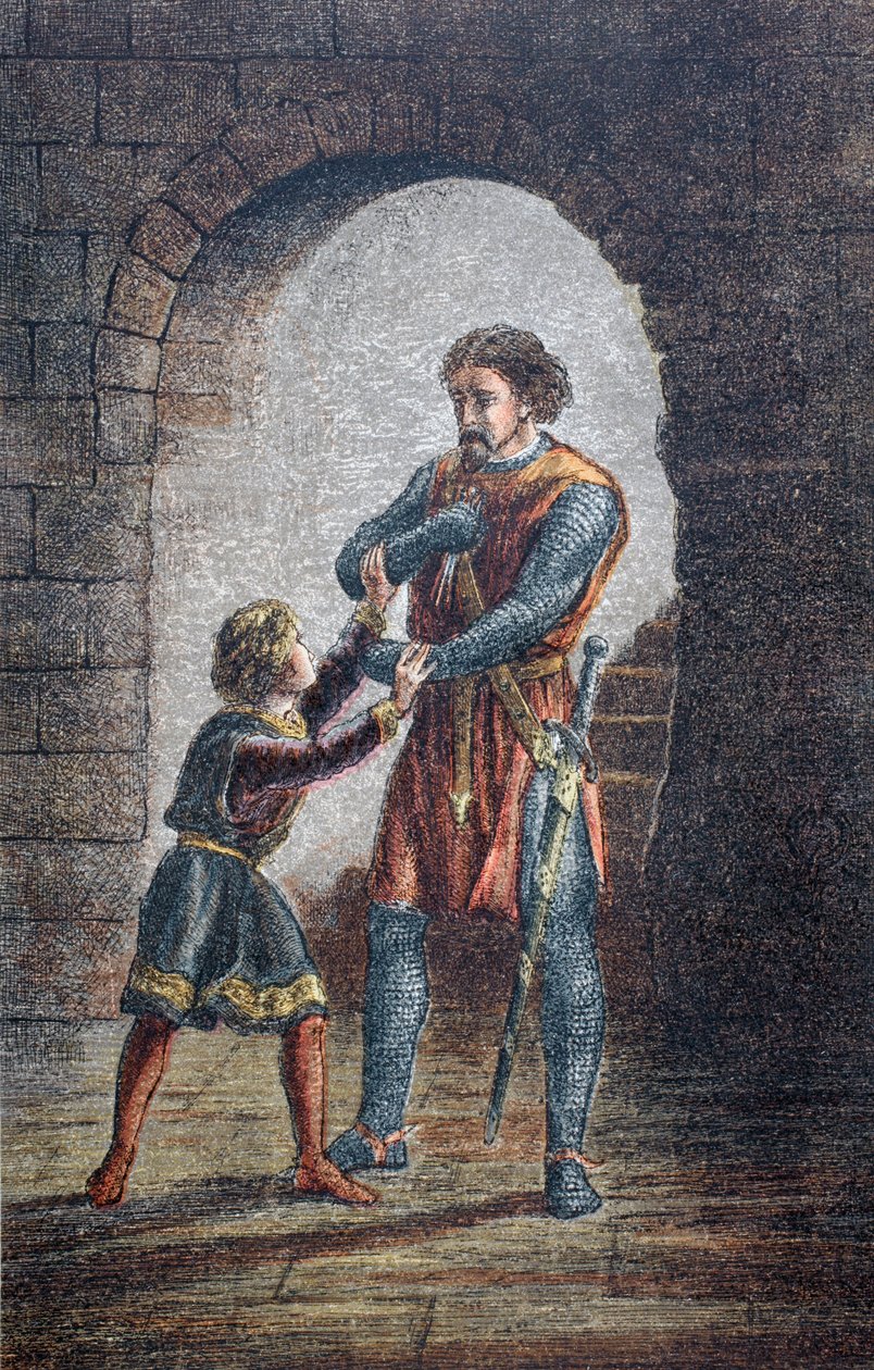 „Albo Hubert, jeśli chcesz, odetnij mi język, żebym mógł mieć oczy”, 1890 autorstwa English School