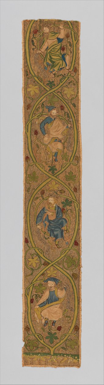 Orphrey, 3. ćw. XIV w. (metal, jedwab i linia) autorstwa English School
