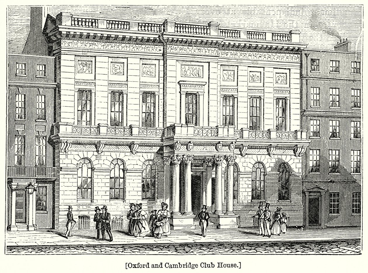 Oxford and Cambridge Club House (grawerunek) autorstwa English School