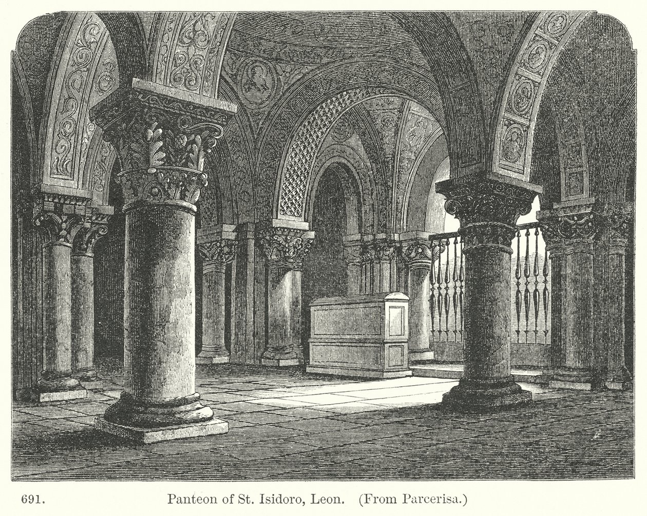 Panteon świętego Izydora, Leon (rycina) autorstwa English School