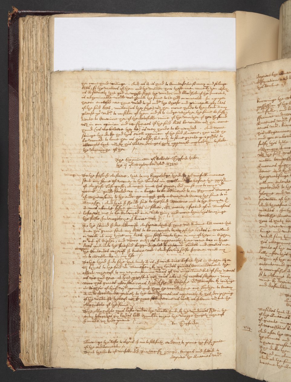 Dokumenty dotyczące Mary Queen of Scots, Harley MS 290 f.115v, ok. 1550-1650 (pióro i atrament na papierze) autorstwa English School