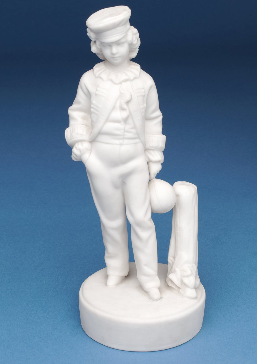 Pariańska figura chłopca ze szkoły Rugby (ceramiczna) (towarzysz do 315345) autorstwa English School