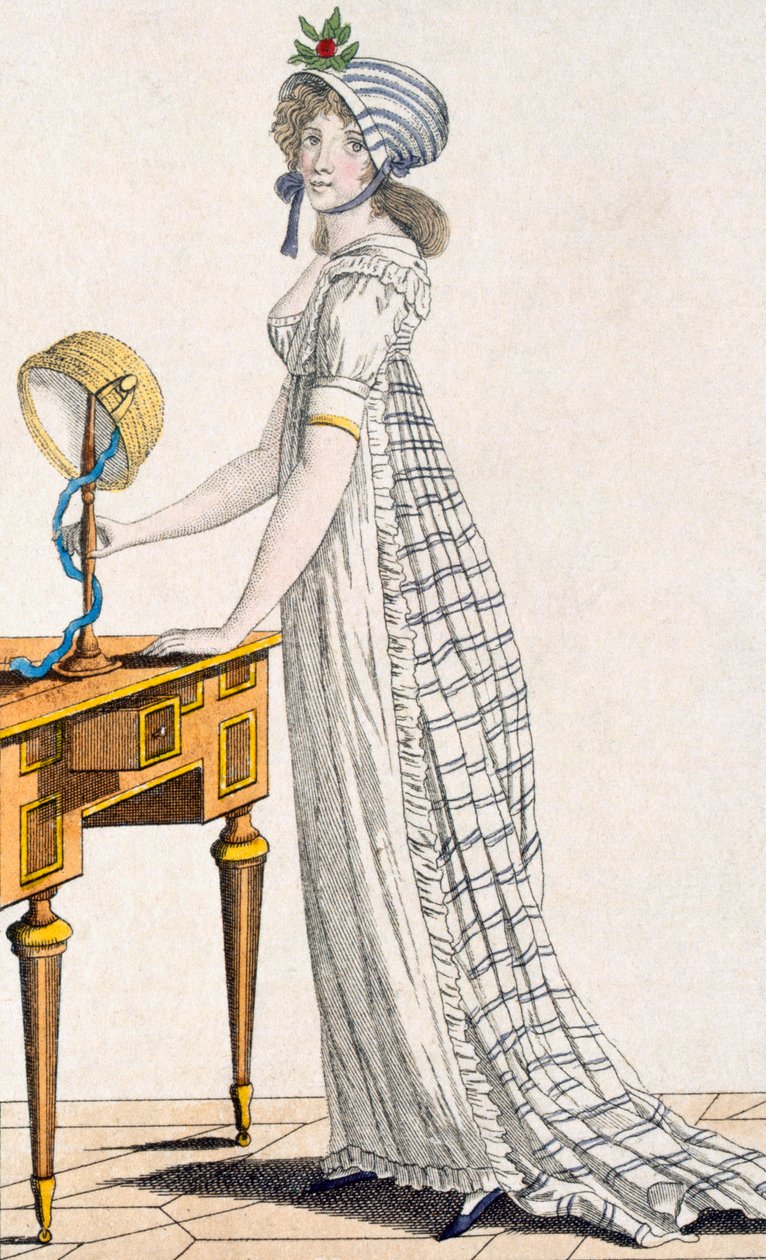 Sukienka Paryska, z magazynu Ladys, 1802 autorstwa English School