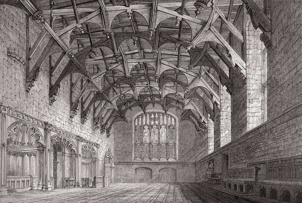 Parlament, Edynburg, z „Krótkiej historii narodu angielskiego” J. R. Greena, opublikowanej w 1893 r. autorstwa English School