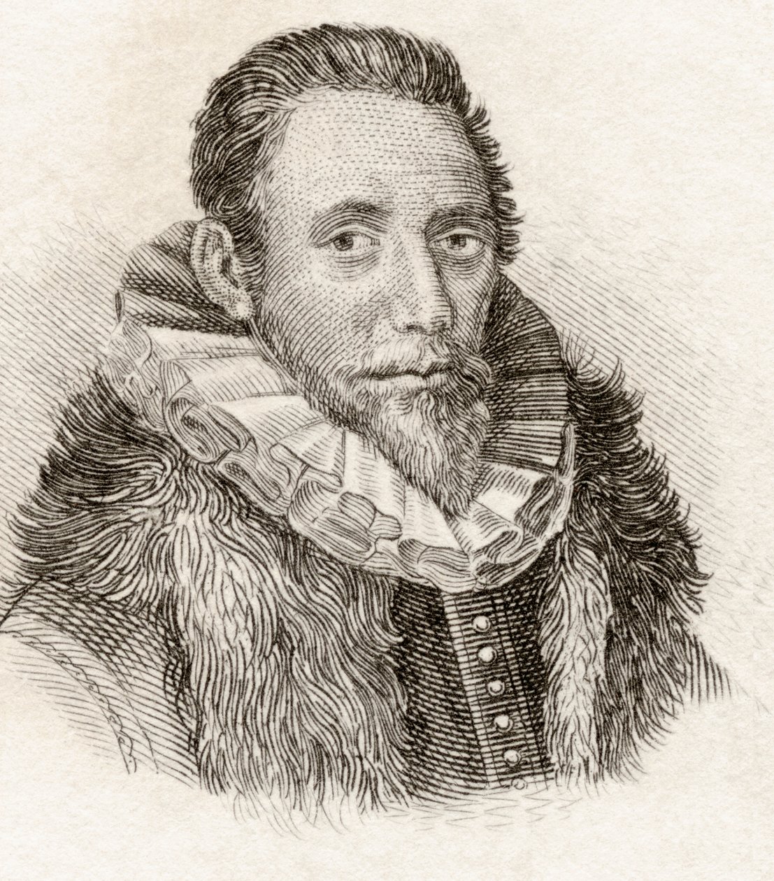 Paul Merula lub Van Merle, z „Słownika historycznego Krabba”, opublikowanego w 1825 r. autorstwa English School