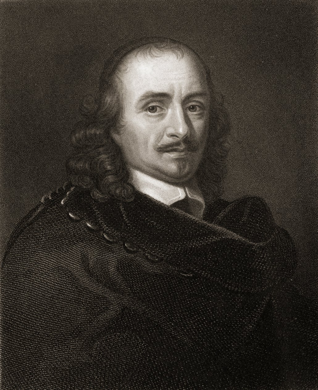 Pierre Corneille (1606-84) z Galerii Portretów, wydana w 1833 autorstwa English School