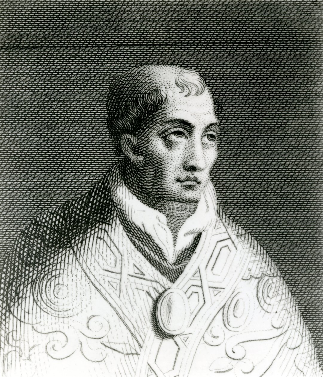 Papież Jan VIII (820-82) (rycina) autorstwa English School