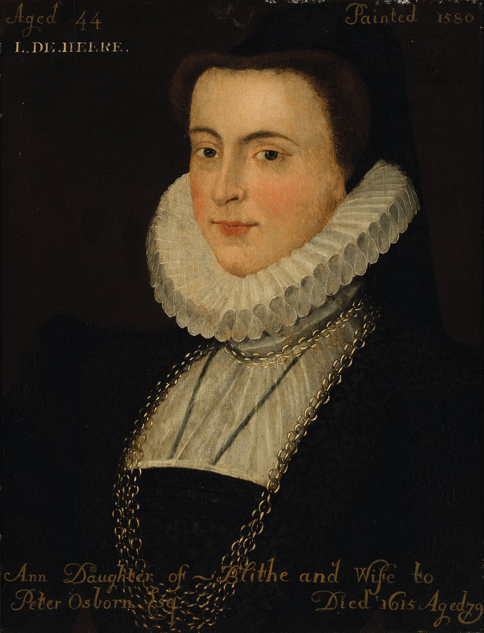 Portret Anne Blythe autorstwa English School