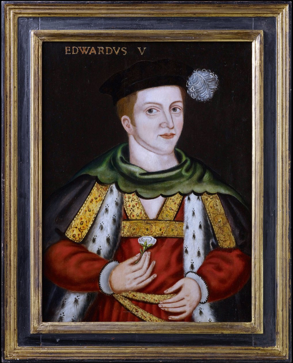 ""Portret króla Anglii Edwarda V (1470-1483)"" (portret króla Anglii Edwarda V (1470-1483)) Anonimowa kolekcja prywatna malarstwa z XVI wieku autorstwa English School