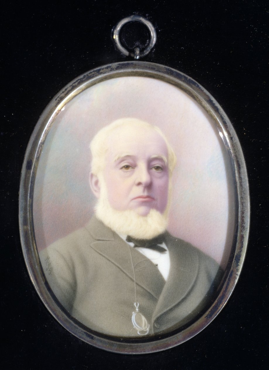 Miniaturowy portret Warrena de la Rue (1815-89) autorstwa English School