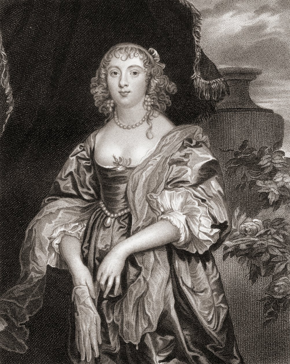 Portret Anne Carre, hrabiny Bedford (1620-84), z Lodges British Portraits, 1823 autorstwa English School