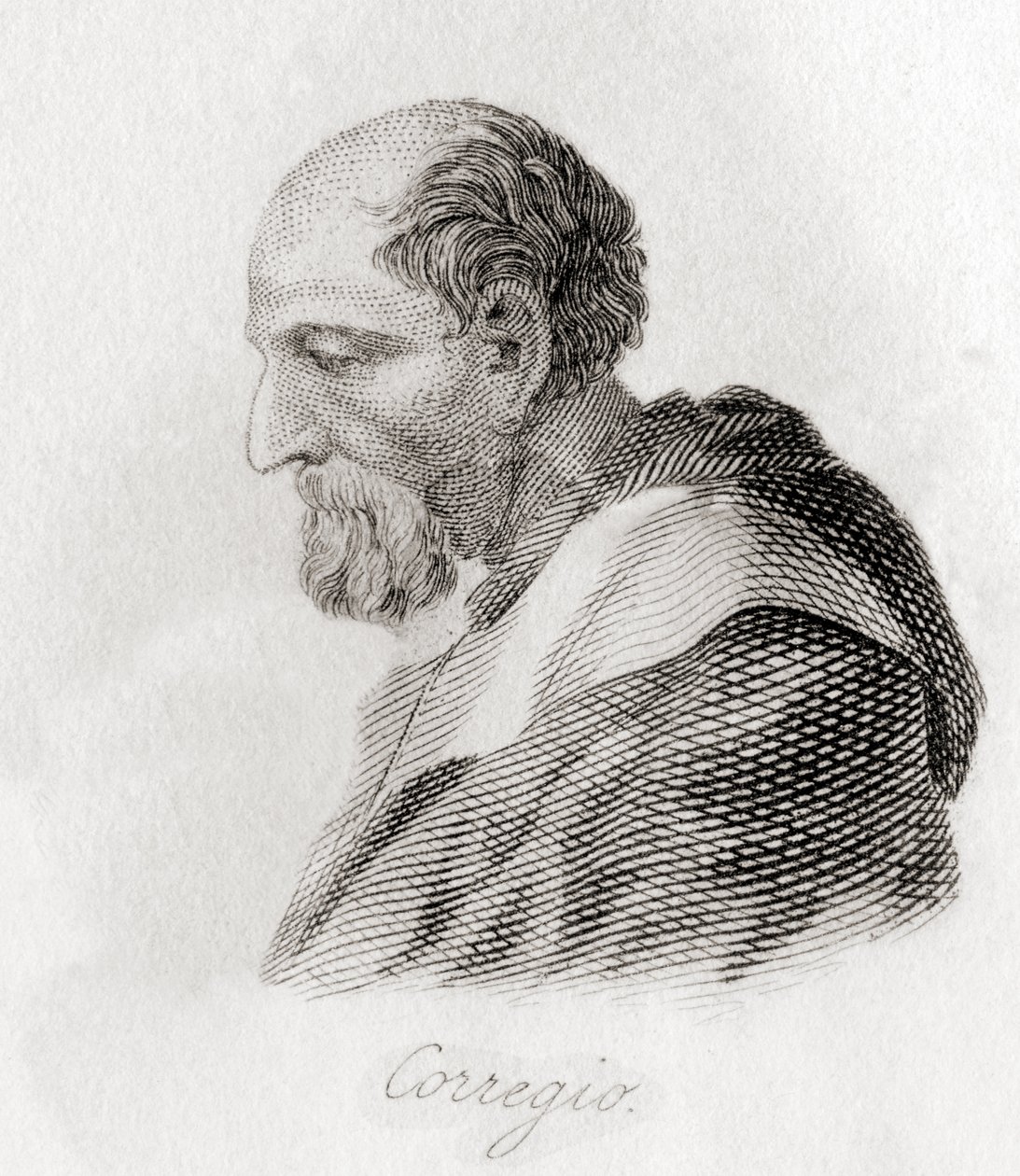 Portret Antonio Allegri da Correggio autorstwa English School