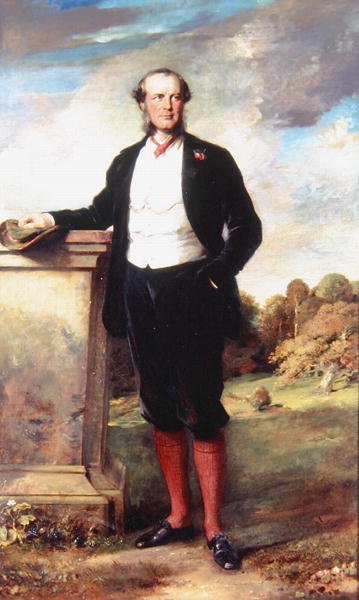 Portret Beilby Richard Lawley (1818-80) 2. baron Wenlock (olej na płótnie) autorstwa English School