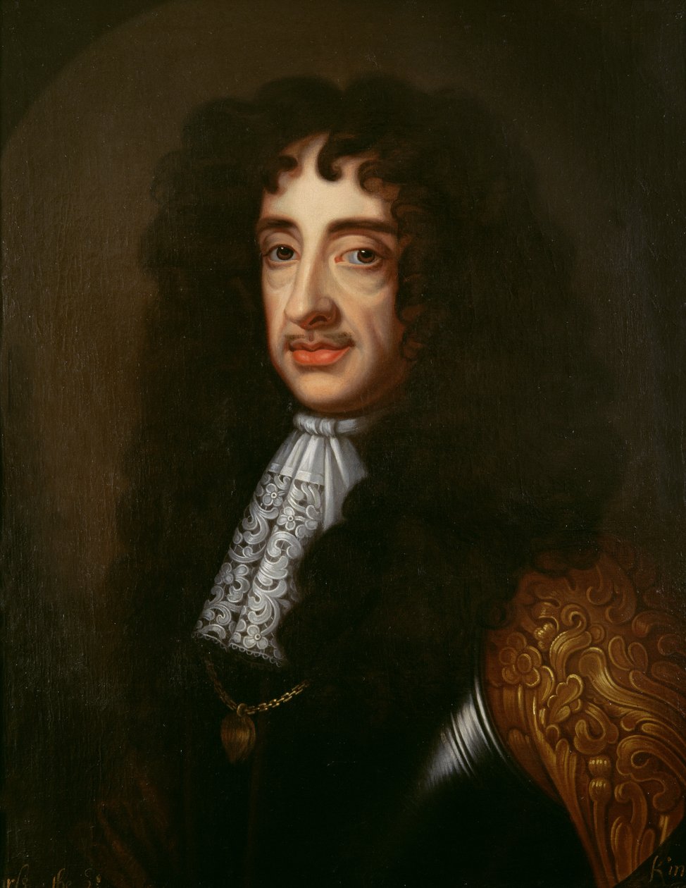 Portret Karola II (1630-85) autorstwa English School