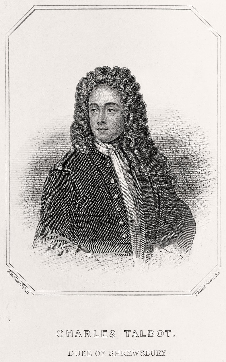 Portret Charlesa Talbota, księcia Shrewsbury, 1835 autorstwa English School