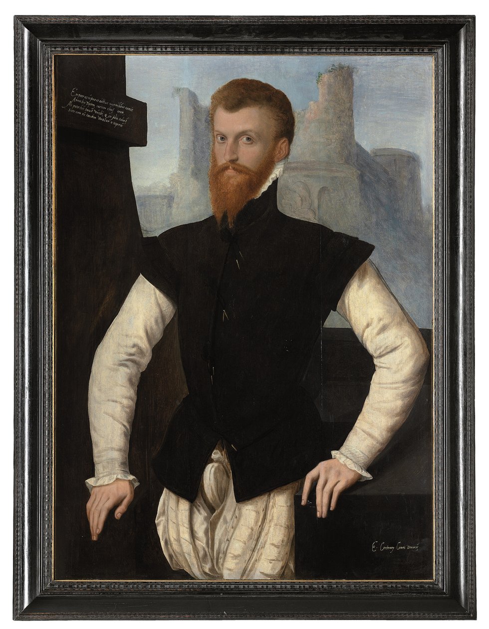 Portret Edwarda Courtenay, 1. hrabia Devon, c.1555 autorstwa English School