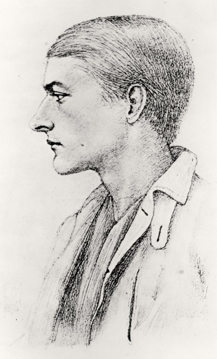 Portret Edwarda Fitzgeralda autorstwa English School
