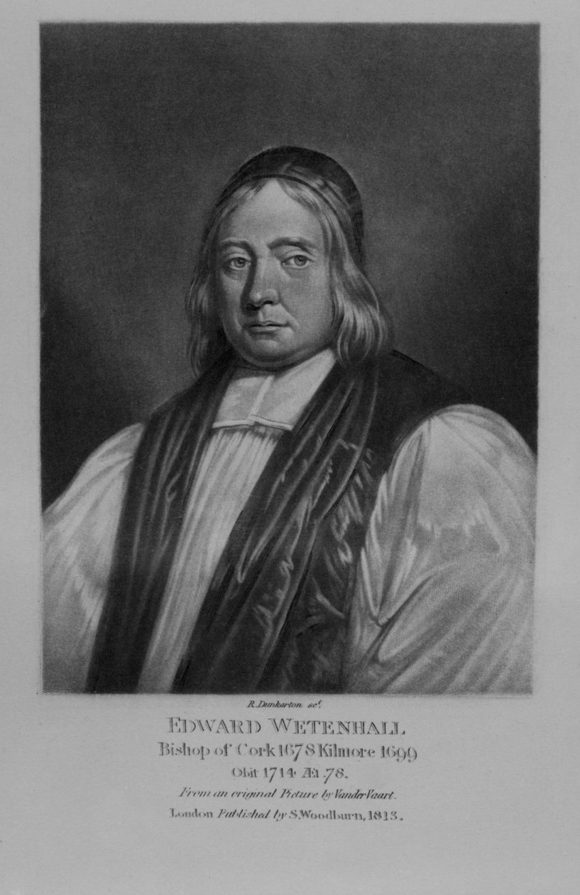 Portret Edwarda Wetenhalla z „Characters Illustrious in British History” autorstwa Richarda Earloma i Charlesa Turnera, 1815 autorstwa English School