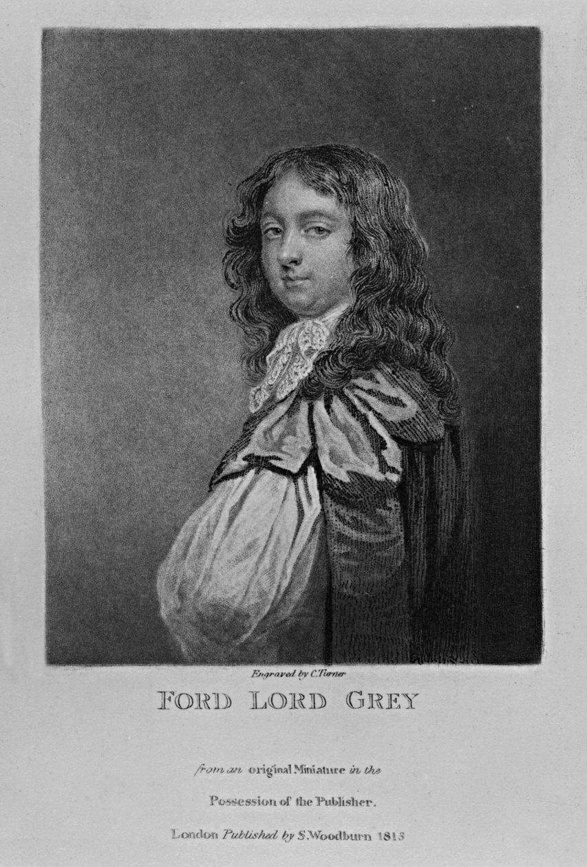 Portret Forda, Lorda Graya z Warke, z „Characters Illustrious in British History” autorstwa Richarda Earloma i Charlesa Turnera, 1815 autorstwa English School