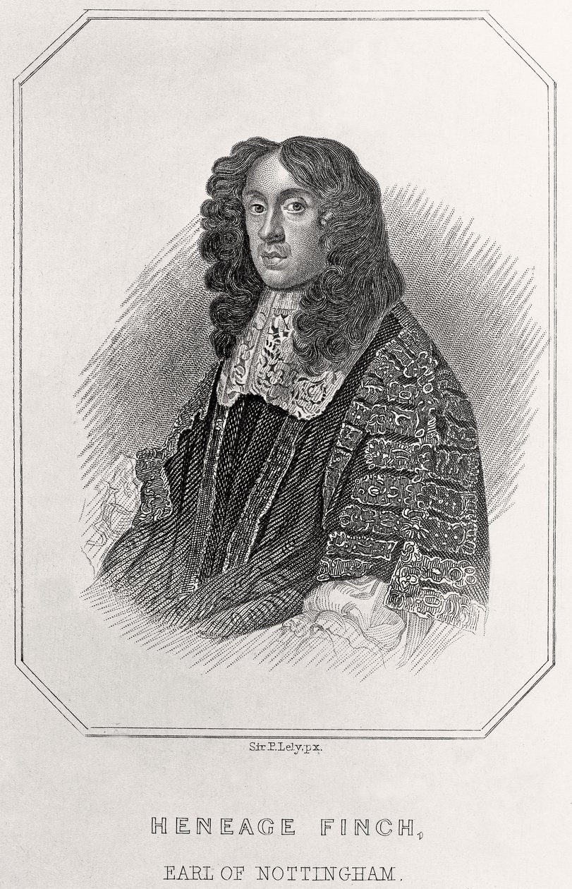 Portret Heneage Finch, hrabia Nottingham, 1835 autorstwa English School