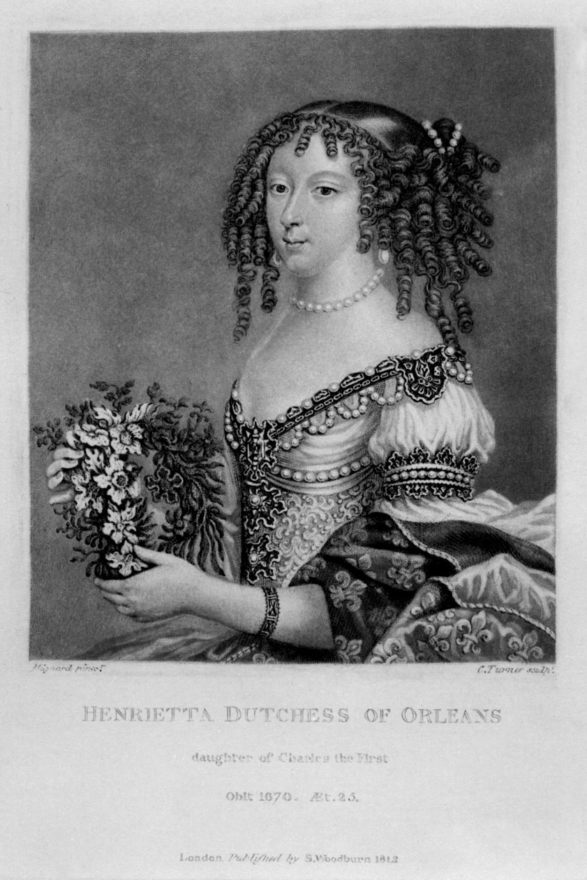 Portret Henrietty Anny, księżnej Orleanu, z „Characters Illustrious in British History”, autorstwa Richarda Earloma i Charlesa Turnera, 1815 autorstwa English School
