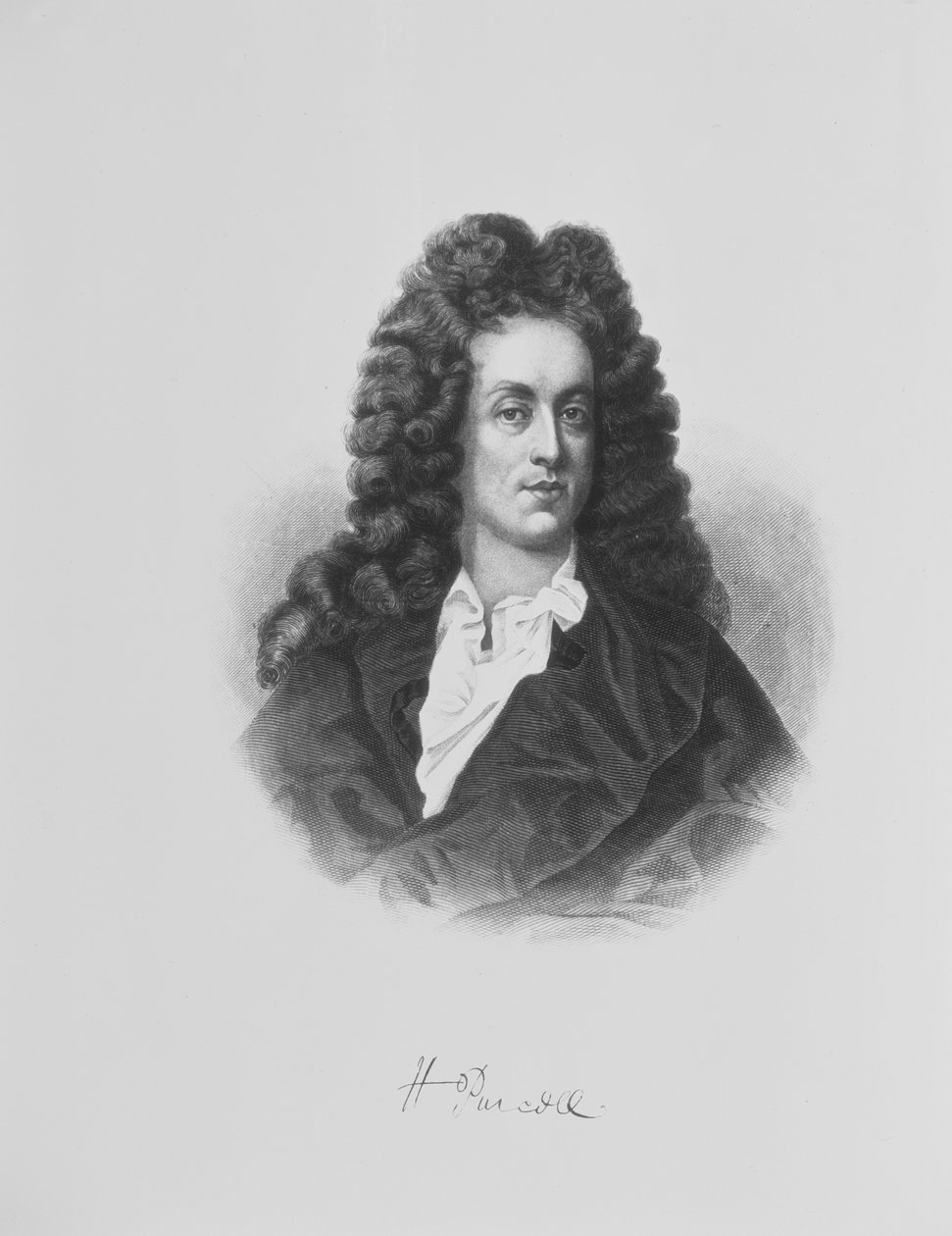 Portret Henryka Purcella (1659-95) autorstwa English School