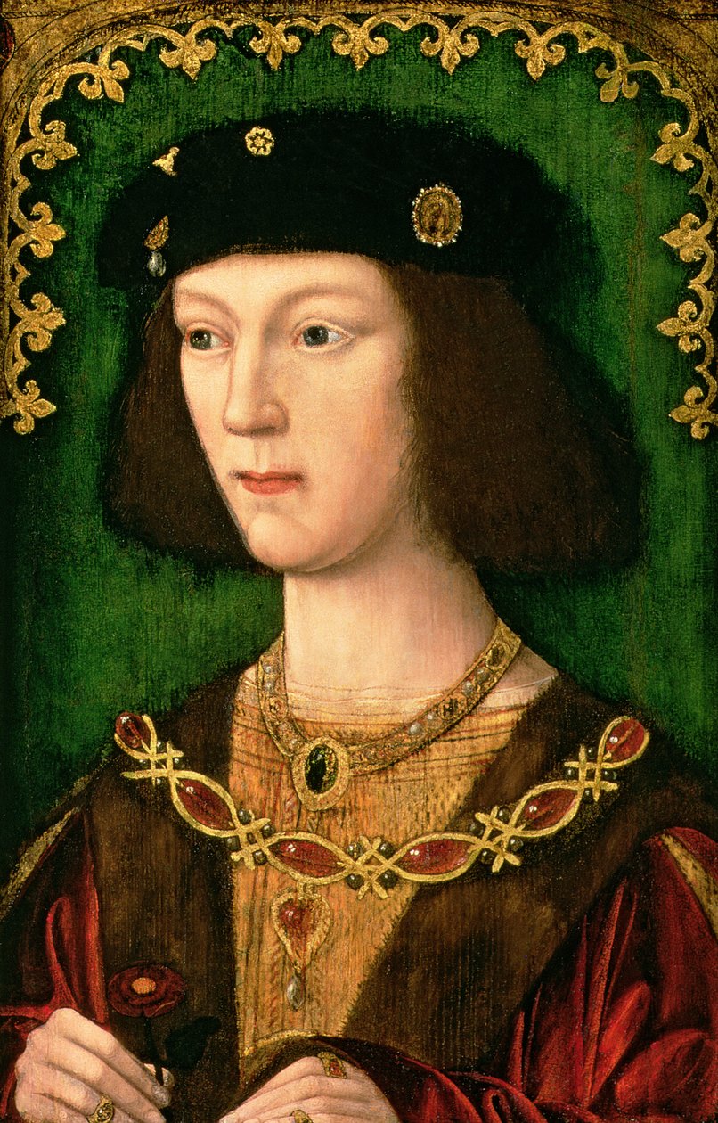 Portret Henryka VIII (1491-1547), ok.1509 autorstwa English School