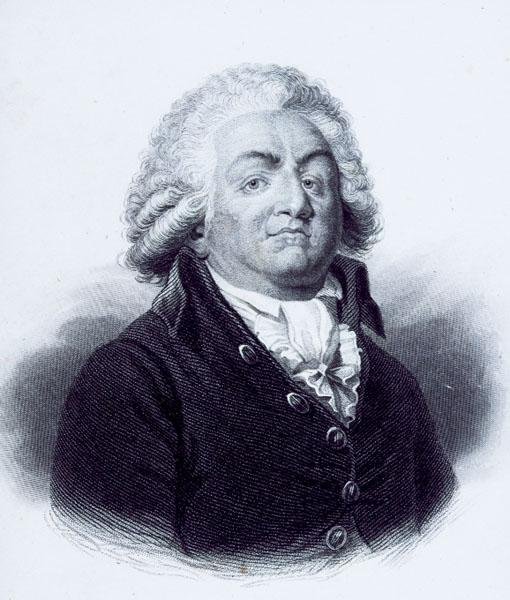 Portret Honore-Gabriela Riqueti (1749-91) hrabiego Mirabeau (rycina) autorstwa English School