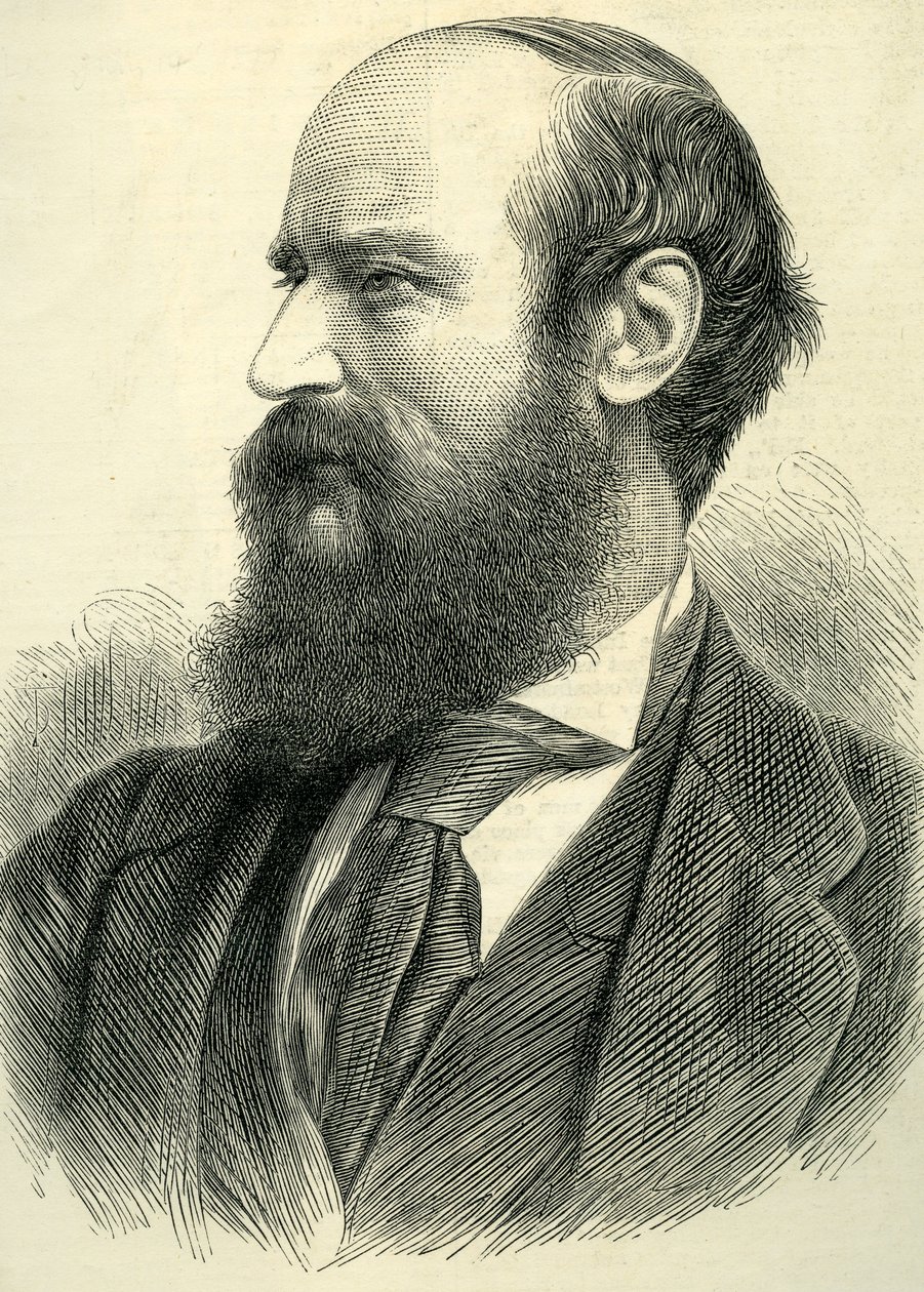 Portret Johna Bagnolda Burgessa, 1877 autorstwa English School