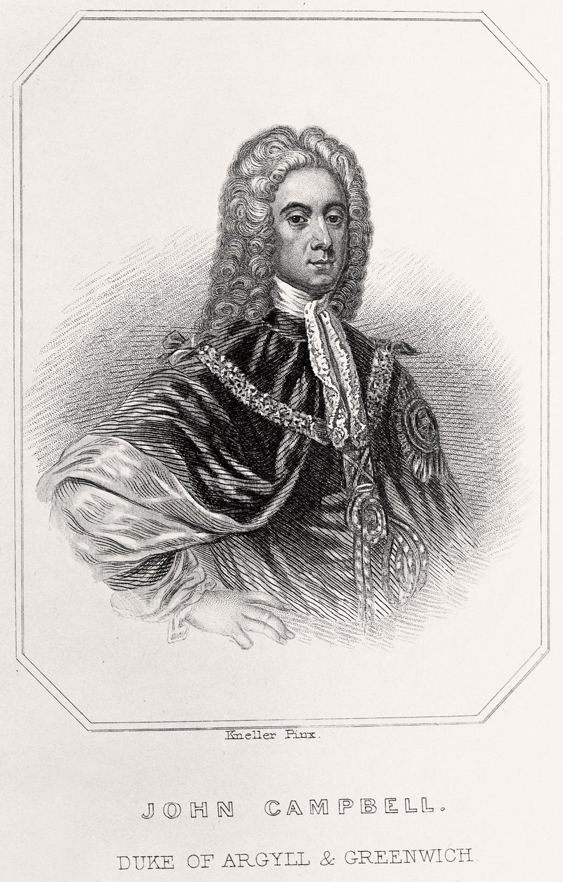 Portret Johna Campbella, księcia Argyll i Greenwich, 1835 autorstwa English School