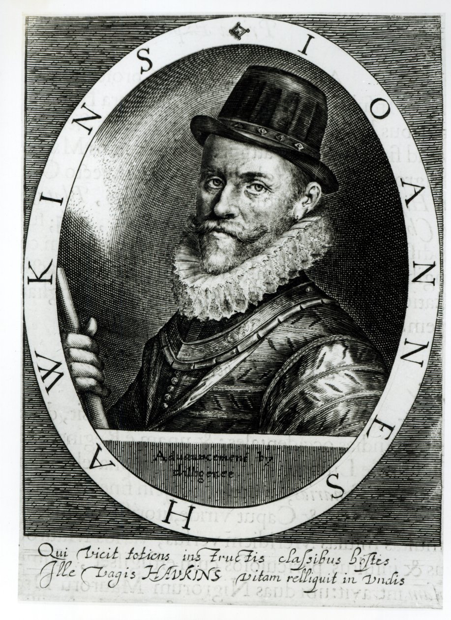 Portret Johna Hawkinsa (1532-95) autorstwa English School