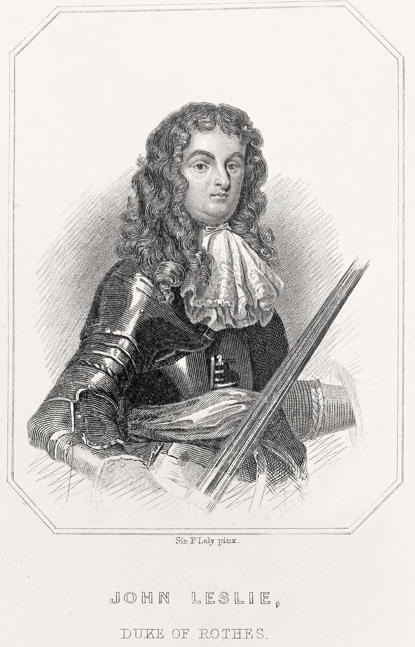 Portret Johna Lesliego, księcia Rothes, 1835 autorstwa English School