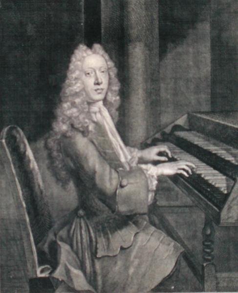 Portret Johna Robinsona (1682-1762) grawerowany przez George