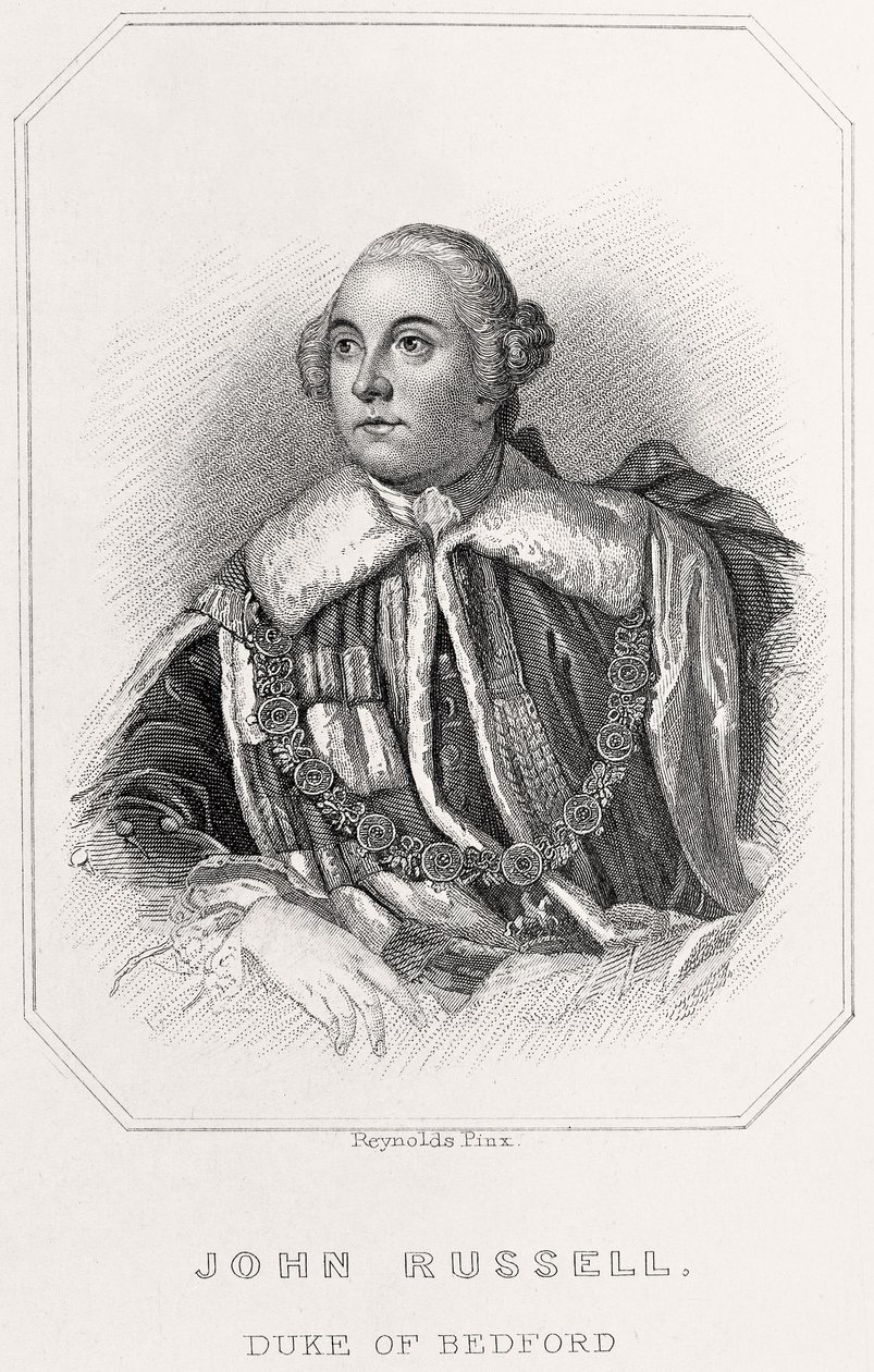 Portret Johna Russella, księcia Bedford, 1835 autorstwa English School