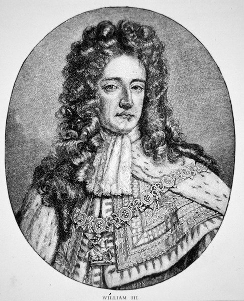 Portret króla Wilhelma III (rycina) autorstwa English School