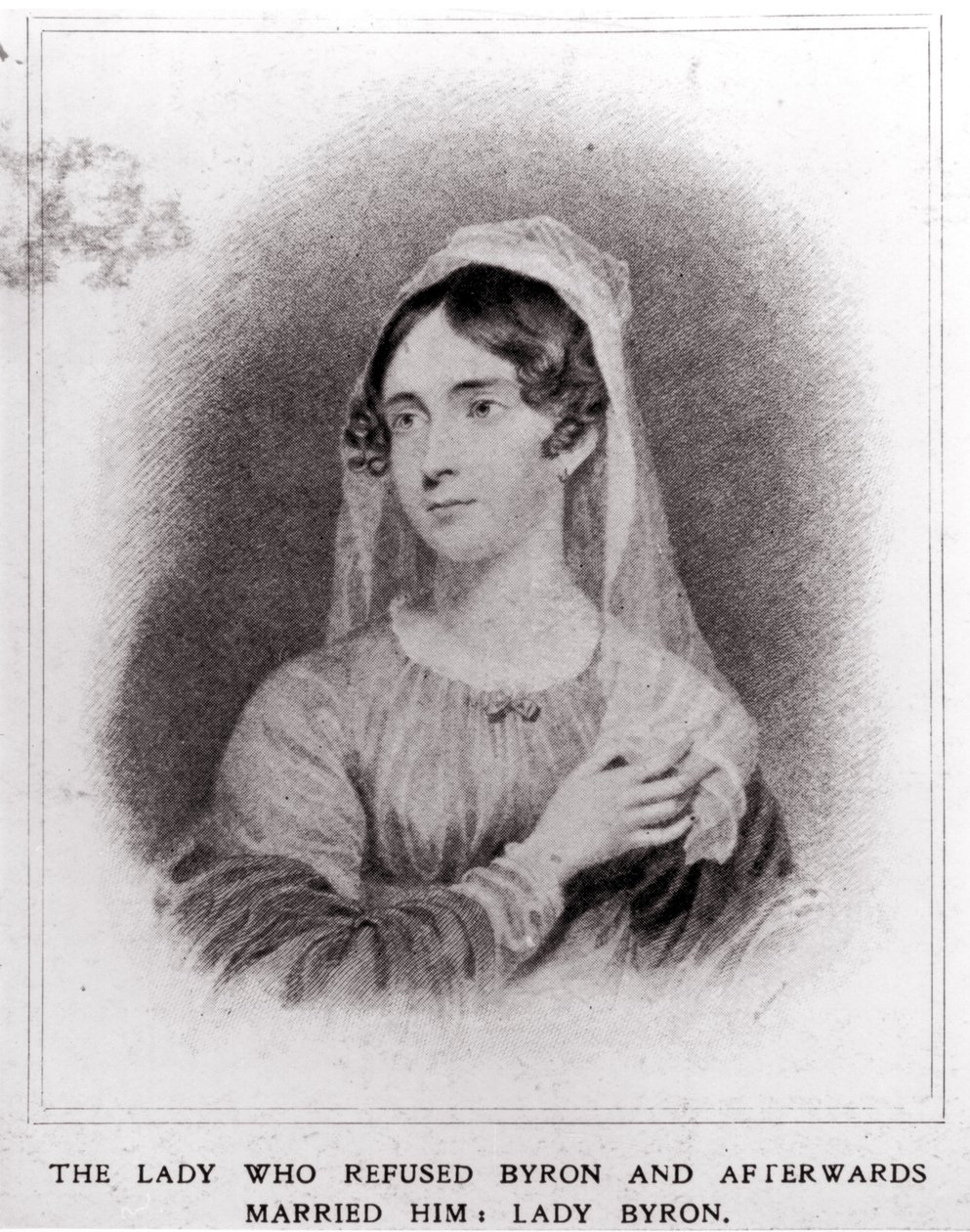 Portret Lady Byron (1792-1863) autorstwa English School