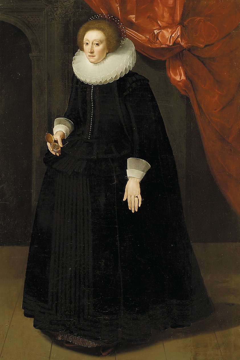 Portret Lady Harbord, ok. 1630 autorstwa English School