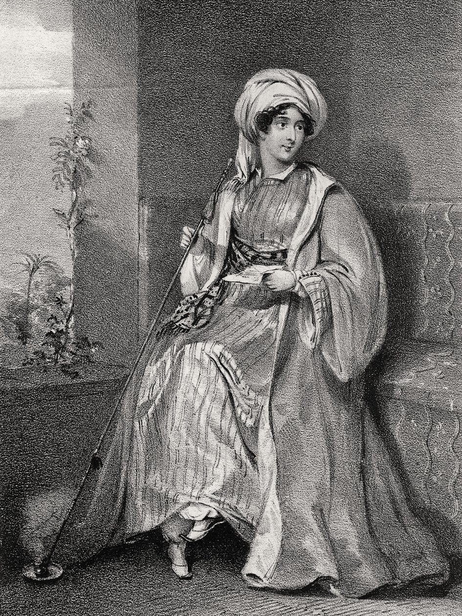 Portret lady Hester Stanhope, autorstwa English School