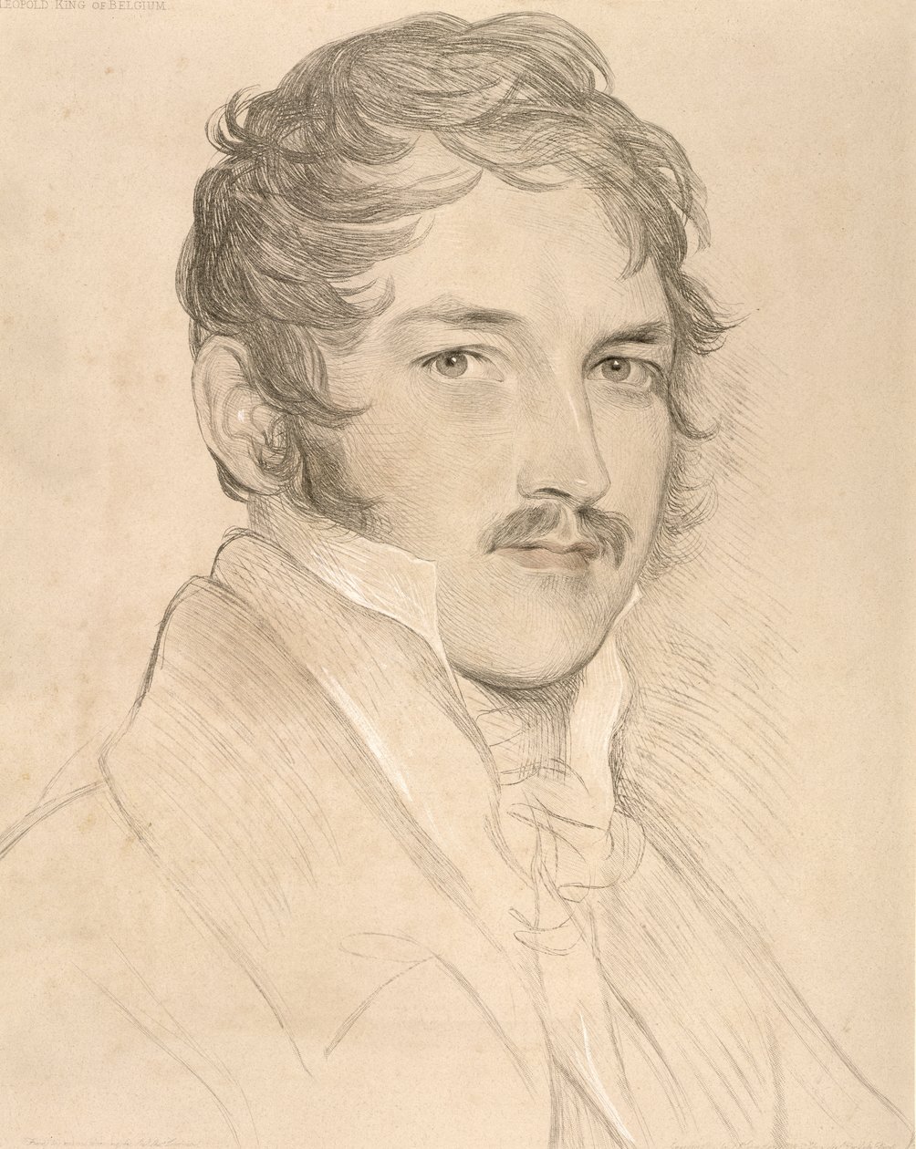Portret Leopolda I (1790-1865) z Saxe-Cobourg-Gotha autorstwa English School