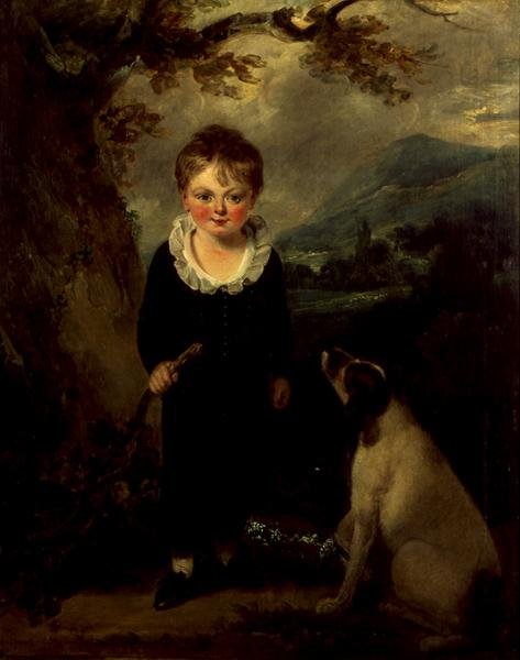 Portret Lord Godolphin jako dziecko, ok. 1810 (olej na płótnie) autorstwa English School