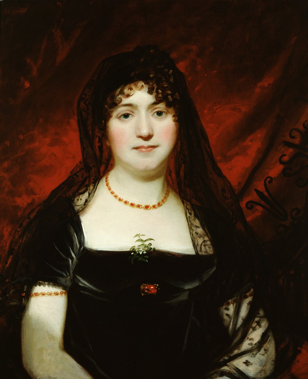 Portret Mary Sarah Oliver (olej na płótnie) autorstwa English School