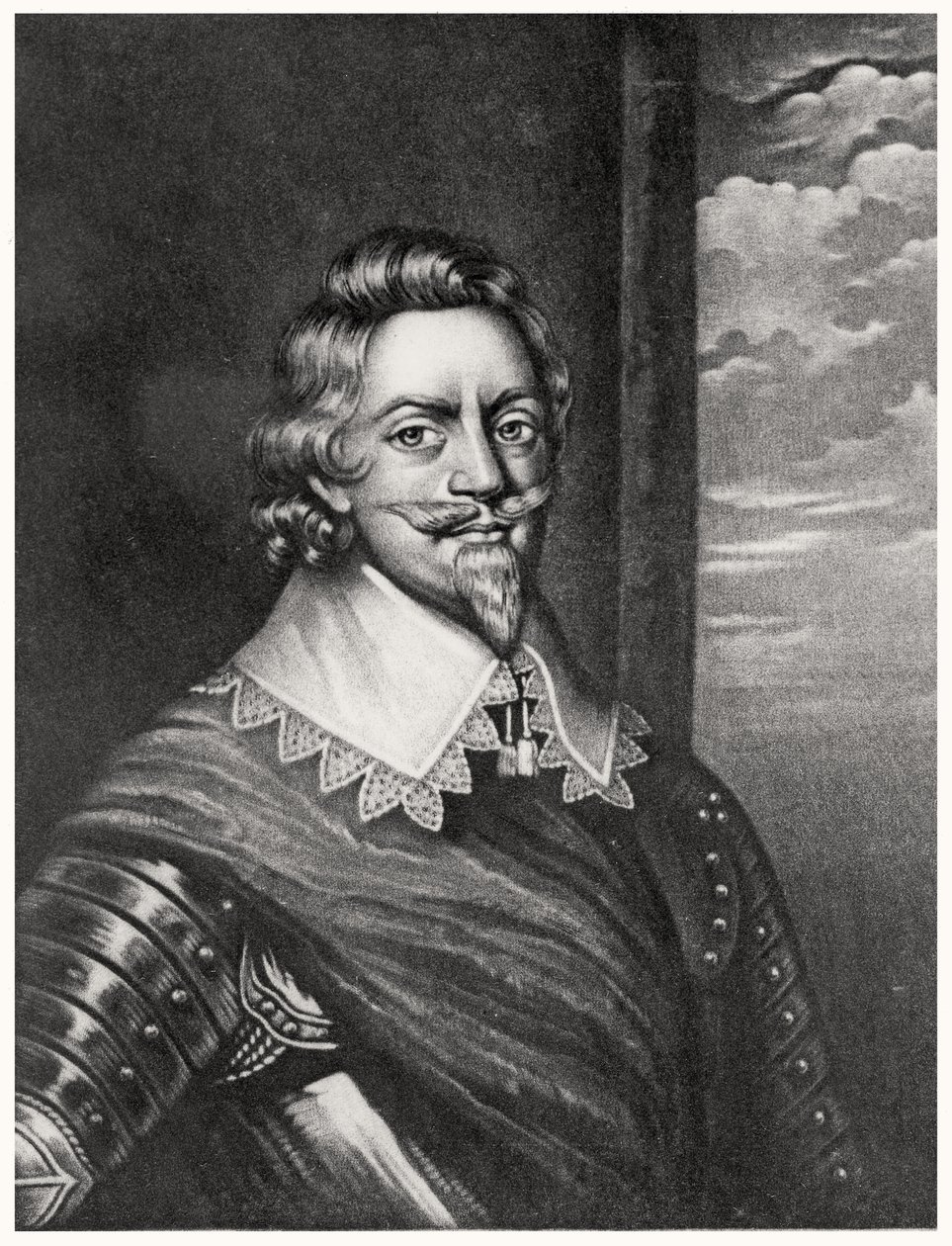 Portret Patricka Ruthvena, hrabiego Brentford (ok. 1573-1651) grawerowany przez Richarda Earloma (1743-1822) i Charlesa Turnera (ok. 1773-1857) z Illustrious Characters in British History (mezzotinta) (bw fot. autorstwa English School