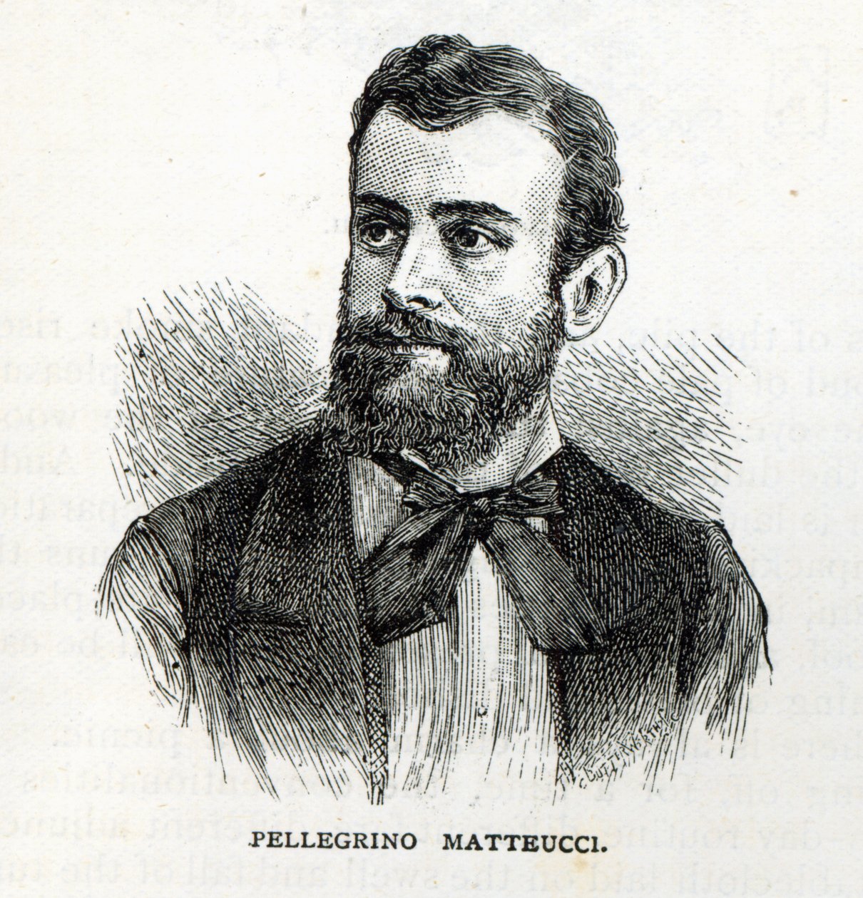 Portret Pellegrino Matteucci, z „Godziny wypoczynku”, 1888 autorstwa English School