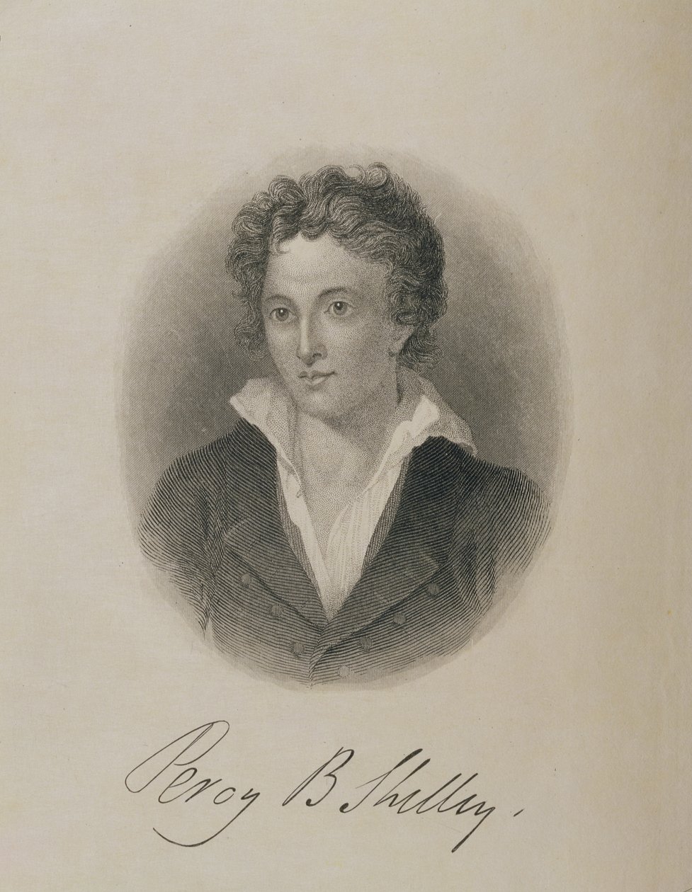 Portret Percy Bysshe Shelleya (1792-1822), autorstwa English School
