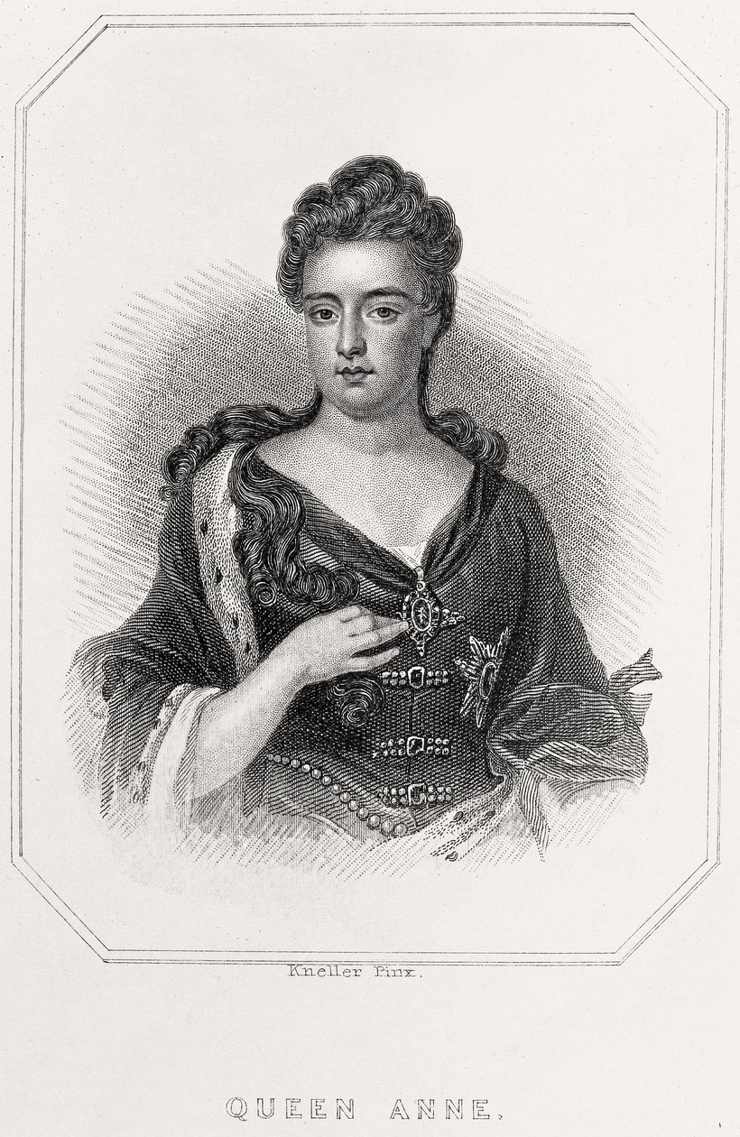 Portret królowej Anny, 1835 autorstwa English School