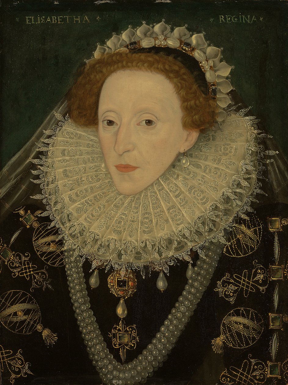 Portret królowej Elżbiety I, ok.1580 autorstwa English School